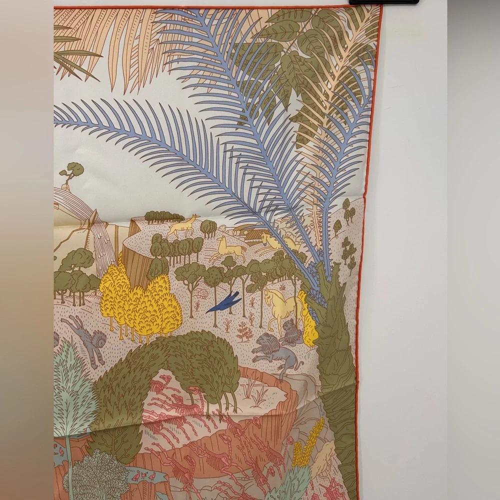 Hermes Carré 90 Le Carnaval des Animaux Carnival of the Animals Scarf Silk Nwt - Picture 6 of 16